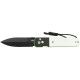 Ніж CJRB Locust Black Blade, AR-RPM9, Black PVD Steel+White G10 Inlay white