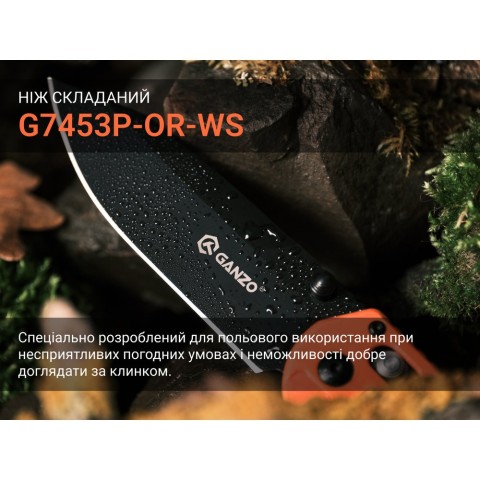 Ніж складаний Ganzo G7453P-OR-WS
