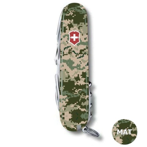 Складаний ніж Victorinox SWISSCHAMP ARMY Піксель з черв. лого 1.6795.3.W3941p