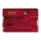 Ніж Victorinox Swisscard 82х54х4мм,10функ,черв.прозор (блістер)