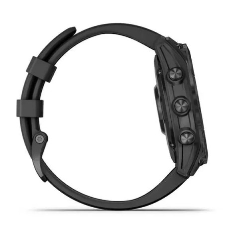 Смарт-годинник Garmin fenix 7 Solar сланцево-сірий з чорним ремінцем