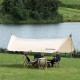 Тент для кемпінгу Naturehike Girder NH20TM006, 150D, 300*438 см, золотий (з двома стійками)