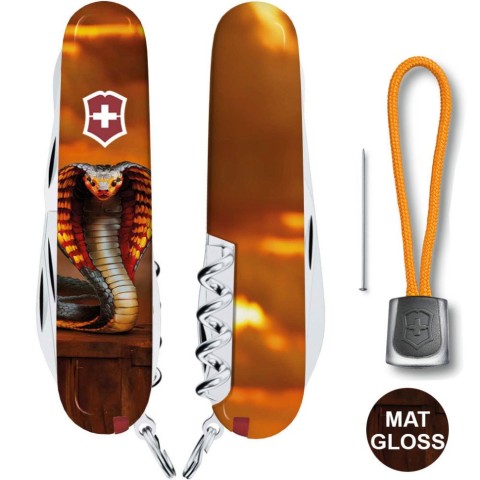 Ніж Victorinox Climber Zodiac 91мм,14функ ,Полум'яна кобра
