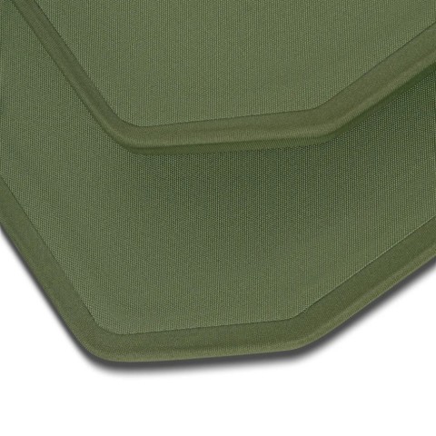 Комплект бронеплит керамічних Ukrarmor 6 клас, 5,6 кг, M, Олива комплект