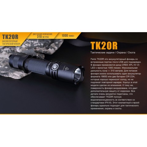 Ліхтар ручний Fenix TK20R+CL05 рожевий