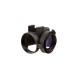 Гумовий чохол с прозорими кришками чорний TRIJICON для MRO