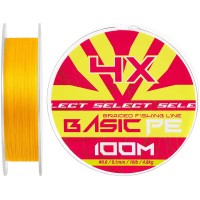 Шнур Select Basic PE Orange 100m #0.6/0.10mm 10lb/4.8kg