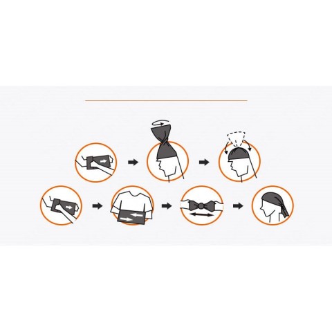 Многофункциональная повязка Cool-feeling Naturehike NH20FS024 summit-black&purple