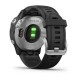 Смарт-годинник Garmin fenix 6S сріблястий з чорним ремінцем