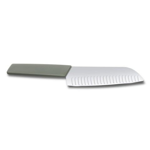Кухонний ніж Victorinox Swiss Modern Santoku лезо 17см ріфл. з зел. ручкою (блістер)