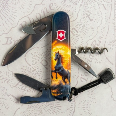 Складаний ніж Victorinox SPARTAN ZODIAC Величний кінь 1.3603.7.Z5230pk