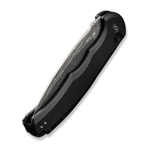 Ніж складаний туристичний Civivi Praxis,  (9.5 см) Damascus / Aluminum чорний