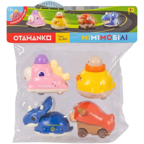 Набір машинок OTAMANKO Мімімобілі , 4 шт.