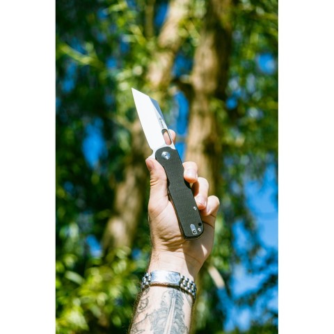 Ніж складаний туристичний Ganzo G770 (8.8 см) D2 / G10 чорний