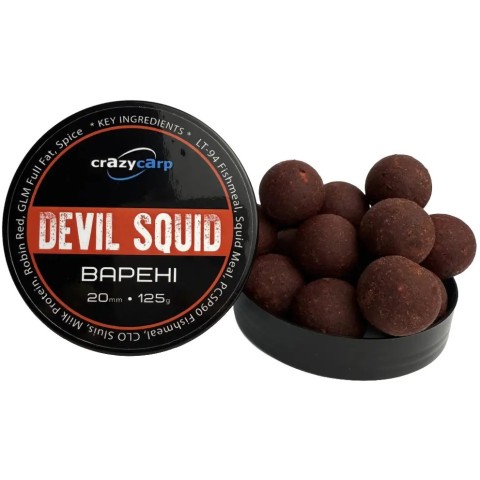 Бойлы Crazy Carp Hookbaits Devil Squid 20mm 125g