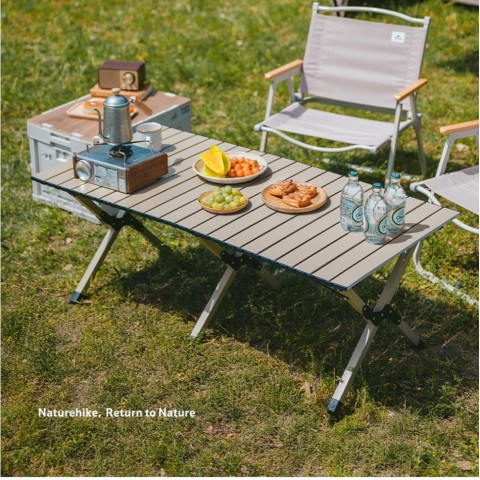 Складаний стіл Naturehike Star Jane T01 CNK2550JJ018, 89х60 см, вуглецева сталь, бежевий
