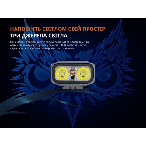 Ліхтар наключний Fenix E06R, білий | Лімітована серія