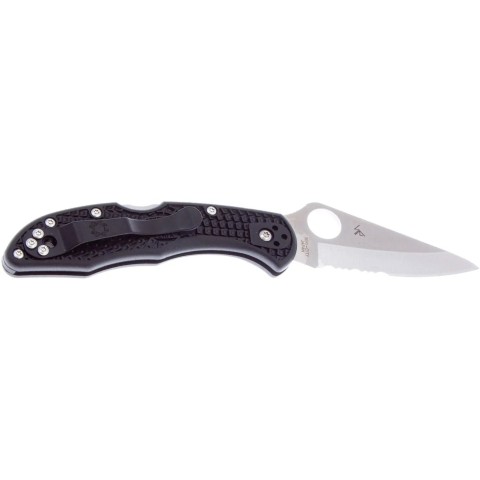 Нож Spyderco Delica 4, VG-10, FRN, полусеррейтор ц:black