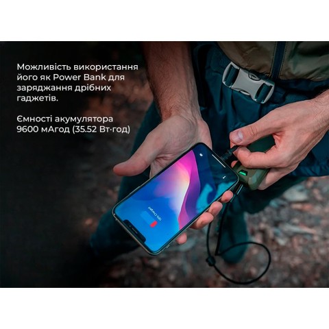 Портативний фумігатор-павербанк Flextail Max Repel S, зелений