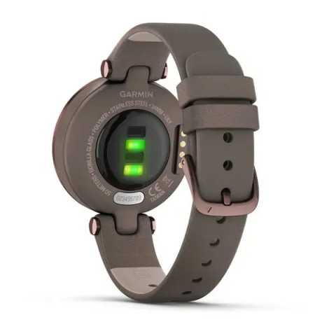 Смарт-годинник Garmin Lily Classic з темно-бронзовим безелем, корпусом Paloma та італійським шкіряним ремінцем