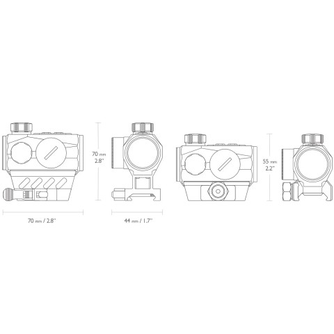 Прицел Hawke Endurance RD 1x25 QR high/low weaver, 3 MOA dot