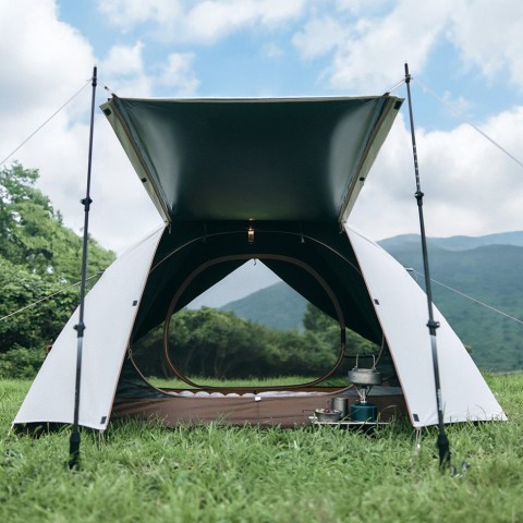 Намет тримісний Naturehike Greek Style CNK2300ZP024 світло-кавовий