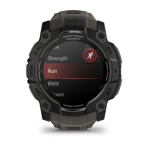 Смарт-часы Garmin Instinct 3 (50 мм) AMOLED черные/угольные