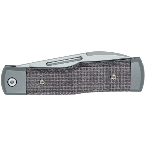 Нож Fox Gunstock, bison Micarta + titanium ц:black