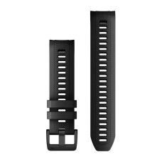 Сменные ремешки для смарт-часов Garmin Approach S70 (22 мм) силиконовые, черные