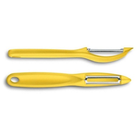 Овочечистка універсальна Victorinox, серрейторна двостороння РК, жовта