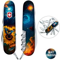 Ніж Victorinox Huntsman Ukraine 91мм,15функ ,Зоряний метелик