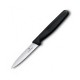 Кухонний ніж Victorinox Paring лезо 8см хвил. з чорн. ручкою