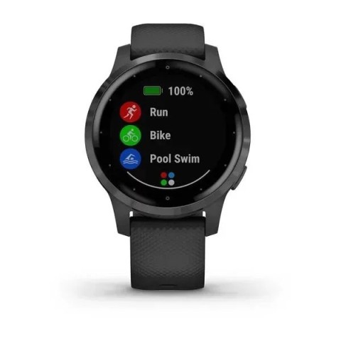 Смарт-годинник Garmin vivoactive 4S чорний із грифельним безелем
