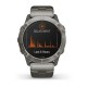 Смарт-часы Garmin fenix 6X Pro Solar титановые серебристые с титановым браслетом