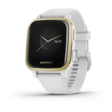 Смарт-часы Garmin Venu Sq белые с золотистым безелем
