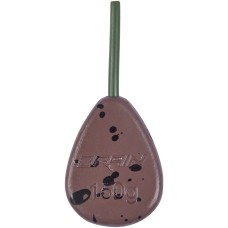 Грузило Brain In-Line Flat Lead 56g 2шт/уп brown