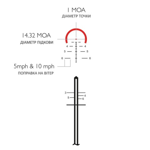 Приціл Hawke Vantage HD 1-8x24 mm, Ø30mm, Tactical BDC - 5.56, capped (Illuminated)