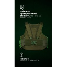 Легкий бронежилет "Сорочка" (S–XL | 1 клас | Олива) ТМ Балістика