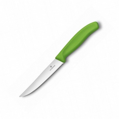 Кухонний ніж Victorinox SwissClassic Steak&Pizza лезо 12см хвил. з чорн. ручкою