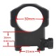 Кольца Vector Optics Mark 30 мм Weaver высокие