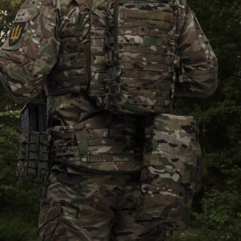Сумка скидання магазинів.Ukrarmor Кріплення Molle. Cordura 500D Мультикам
