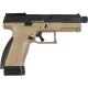 Пістолет страйкбольний ASG CZ P-10C OR-OT Dual-Tone. Blowback. CO2 кал. 6 мм Black/fde