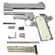 Стартовий пістолет KUZEY 911#3 Shiny Chrome Plating/White Grips