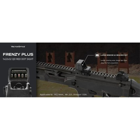 Приціл коліматорний Vector Optics Frenzy Plus 1x22x32 QD