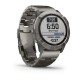 Смарт-часы Garmin fenix 6X Pro Solar титановые серебристые с титановым браслетом