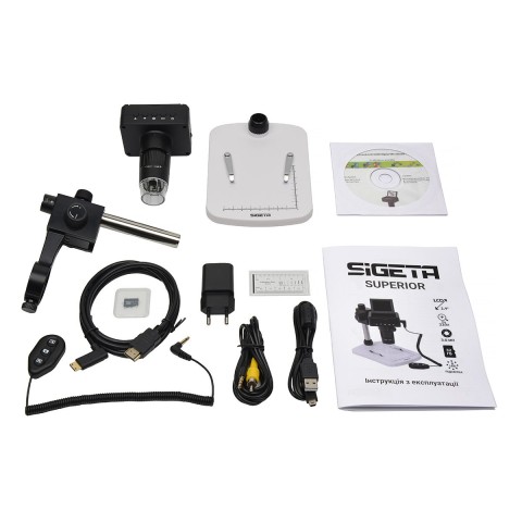 Цифровий мікроскоп SIGETA Superior 10x-220x 2.4