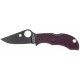 Ніж Spyderco Manbug Black Blade, Micro-Melt PD#1, FRN burgundy