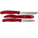Набір кухонний Victorinox SwissClassic Paring Set 3шт з черв. ручкою (2 ножа, овочечистка) у подар.упак.