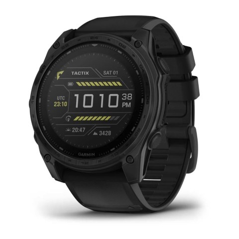Годинник-навігатор Garmin Tactix 8 Solar 51мм Applied Ballistics Elite з чорним силіконовим ремінцем 010-03407-11