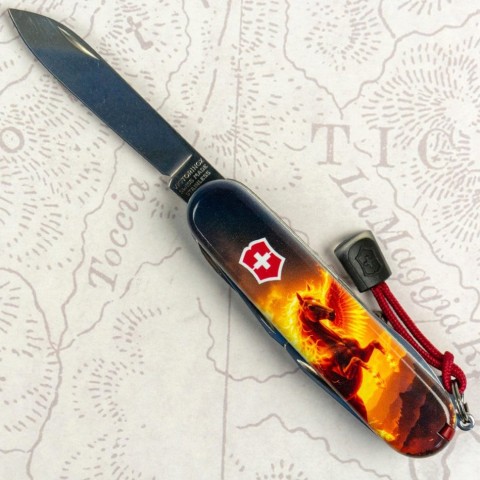 Складаний ніж Victorinox HUNTSMAN ZODIAC Вогняний пегас 1.3713.3.Z5250pk
